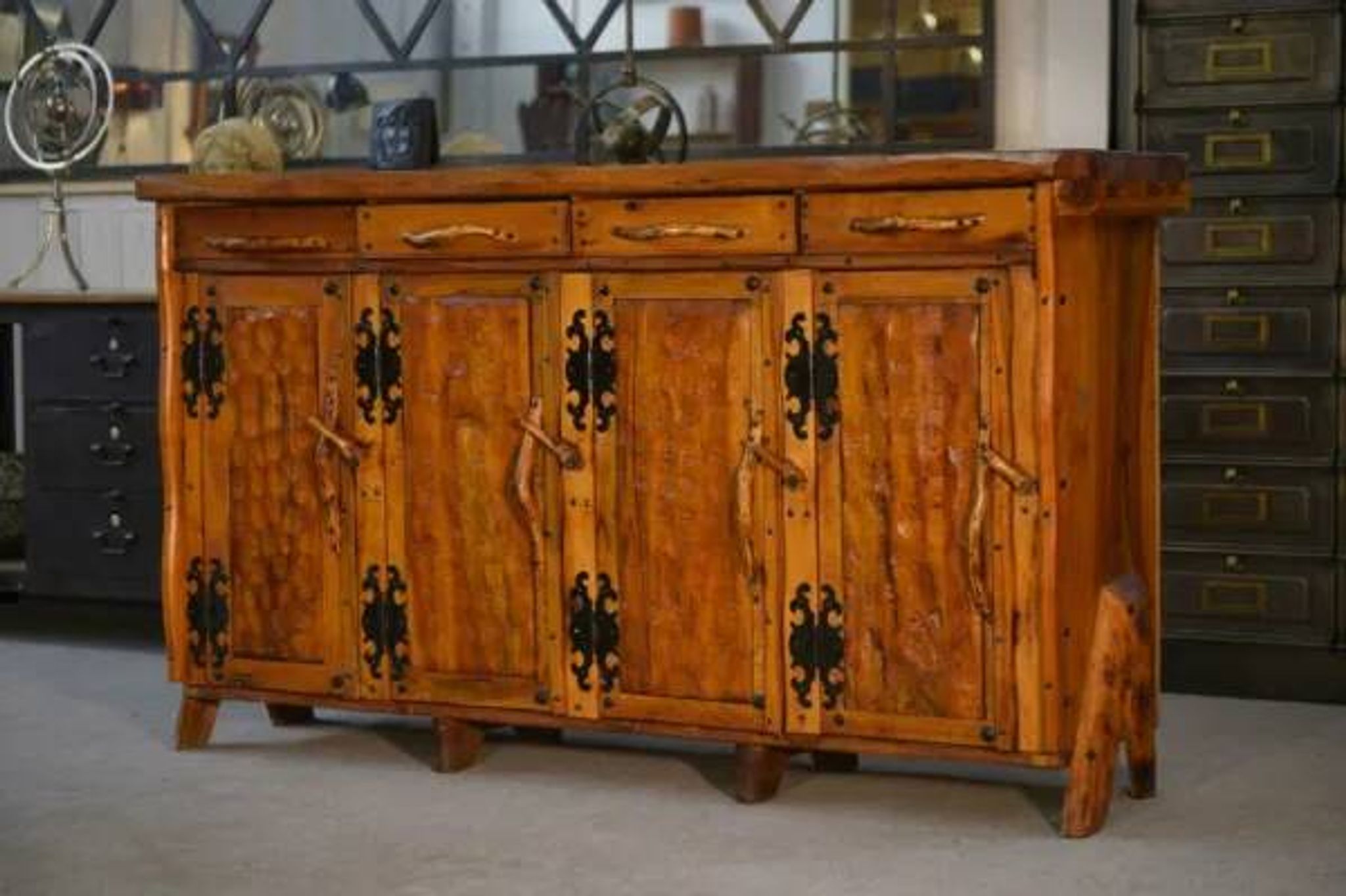 Sculptural brutalist sideboard 1970’s
