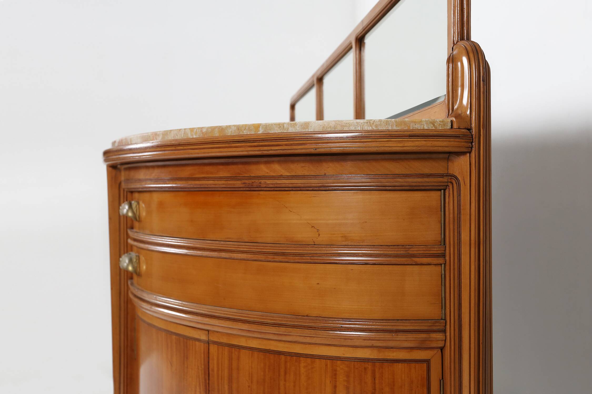 Exceptional hemisphere Art Nouveau Sideboard by Maurice Dufrene, France 1911