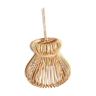 Suspension en rotin naturel