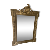 Old pedimented mirror 19th century