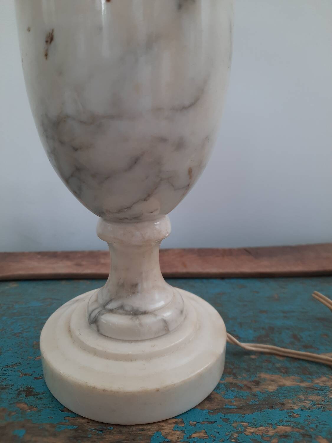 Antique marble lamp