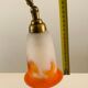 Antique desk lamp - Tulip glass paste signed Muller Frères