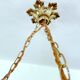 Art Deco pendant light in alabaster marble and bronze,1920s