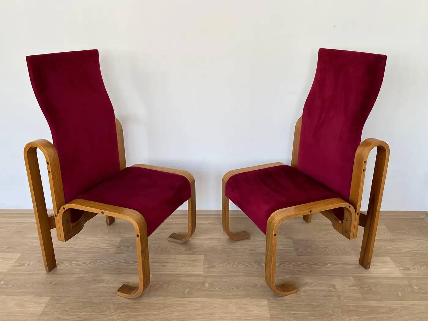 Rare chairs by Jan Bočan for the Czechoslovakian Embassy in Stockholm, 1972
