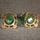 Pair of French glass vases in Art Nouveau style