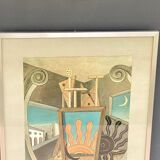 Affiche giorgio de chirico alexandre iolas sergio tosi milano new york