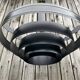 Black hanging lamp OSr-3, ZAOS, 1970s.