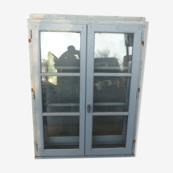 L 106 x H 138 cm old wooden window