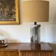 Hollywood regency chromed table lamp base, Luci Milano Italy, 1970s