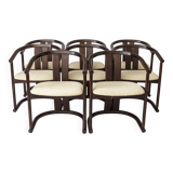 Set of 8 Vintage Casala Dining Armchairs – 1960s/70s Mid-Century Modern