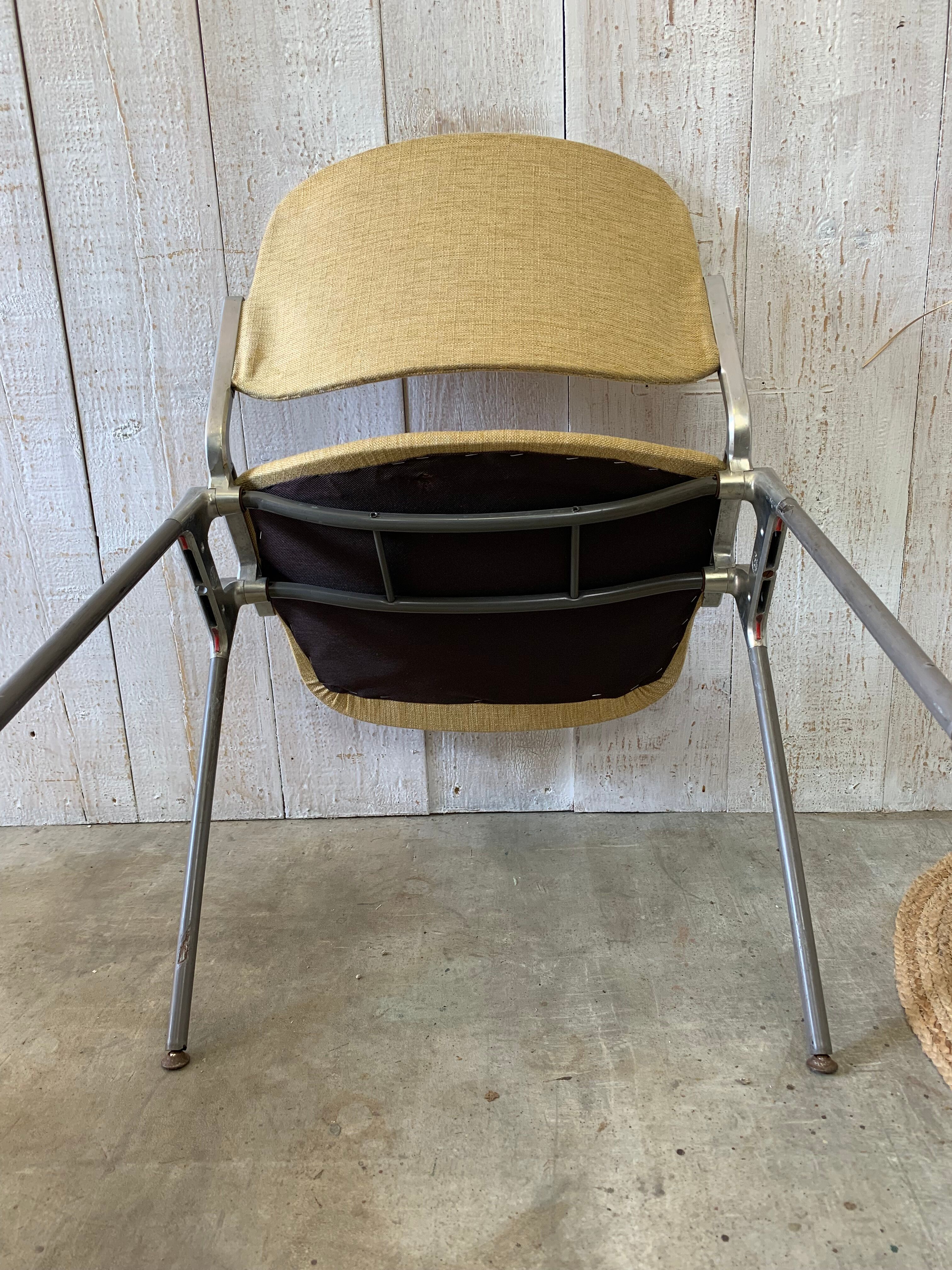 Series of 4 chairs by Piretti Giancarlo, Castelli