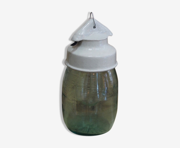 Lampe baladeuse industrielle suspensions verre porcelaine