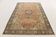 Vintage Turkish rug in red and beige with floral medallion, 199 × 288 cm