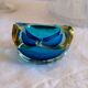 Diamond ashtray in Murano glass by Seguso
