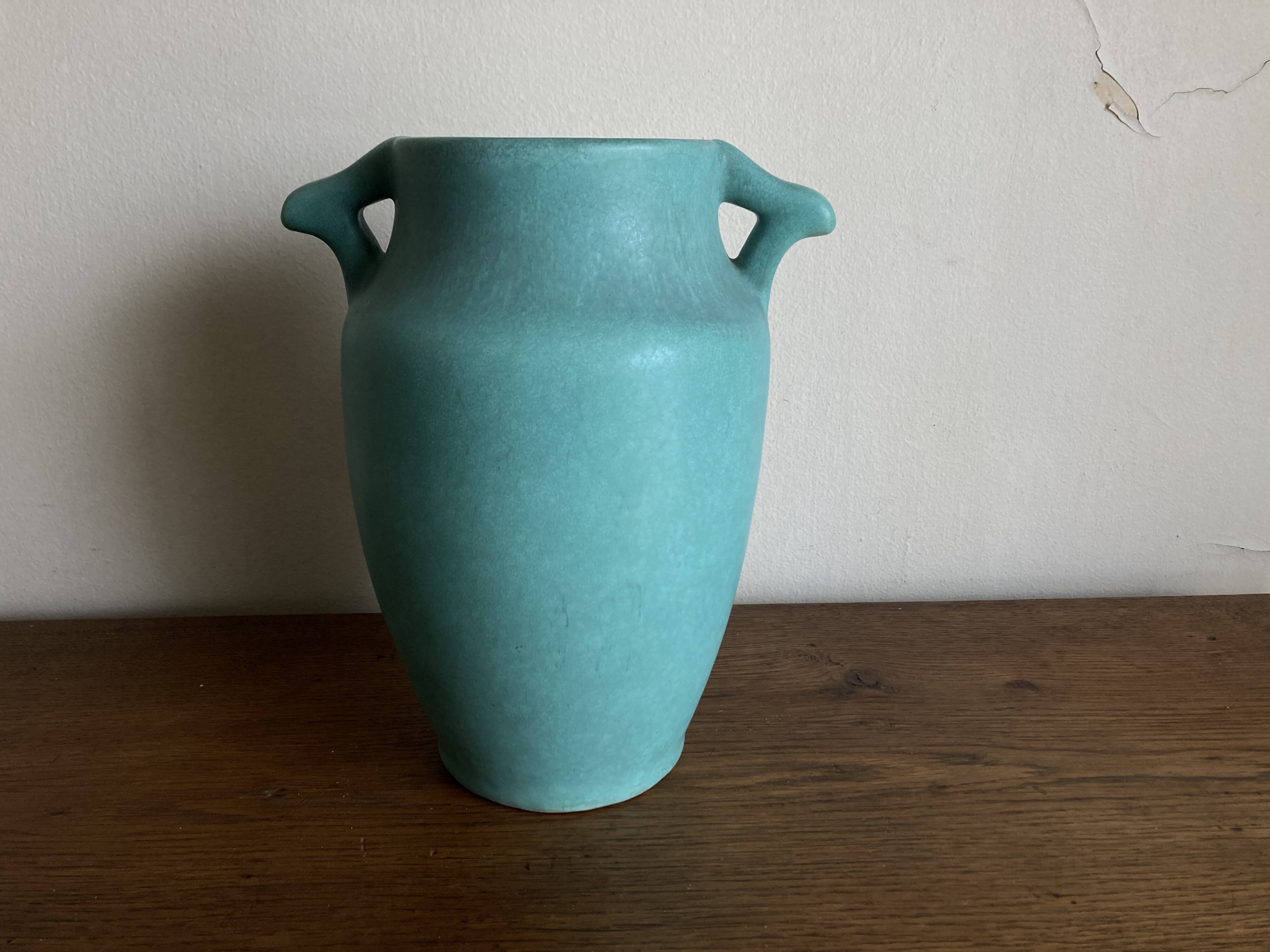 Neo-classical Arts & Crafts vase USA 1930 Weller Pottery Art Nouveau