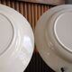 4 flat plates in earthenware, St Amand, Newton service