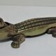 Nutcracker zoomorph alligator crocodile brass xl 35cm vintage