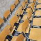 Lot of 18 vintage stackable bistro chairs 1970