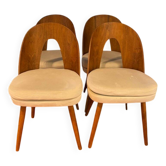 Chaises de salle à manger du milieu du siècle par Antonín Šuman pour Tatra Furniture, années 1960, lot de 4