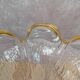 Vintage textured glass pendant attributed to Murano – amber edge – 1970s