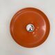 Honsel orange space age disc lamp , 1970s selected by Charlotte perriand