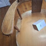 Pair of old pine armchairs