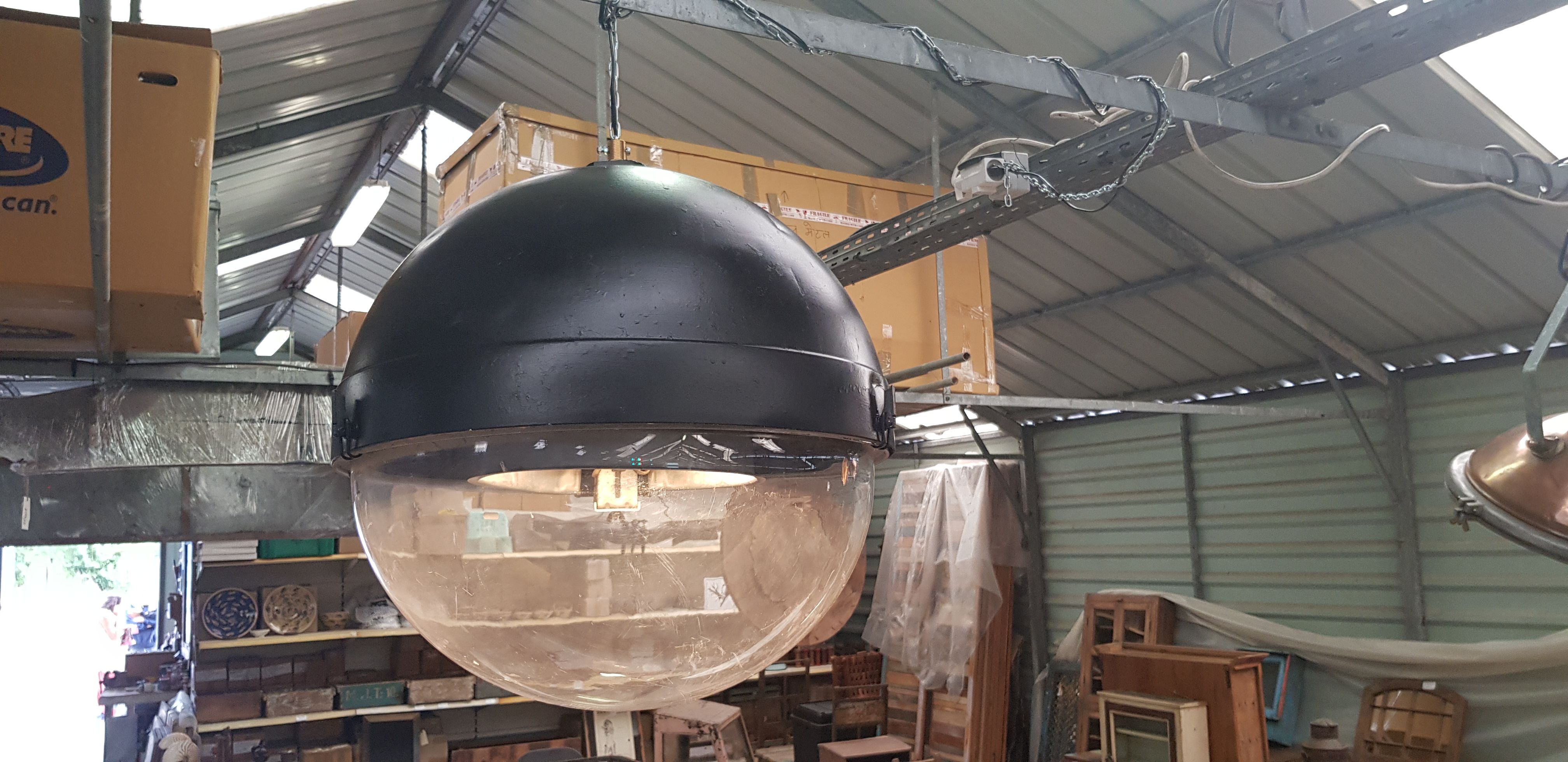 Old lantern of the city of Paris manufactured by Eclatec model Oratec 55 - circa 1970