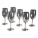 Vintage crystal wine glasses by Baccarat, France, 20th century.