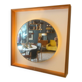 Large vintage backlit mirror