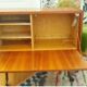 Meuble bar à roulettes en teck scandinave