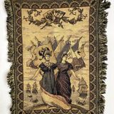 Antique tapestry, maritime allegory