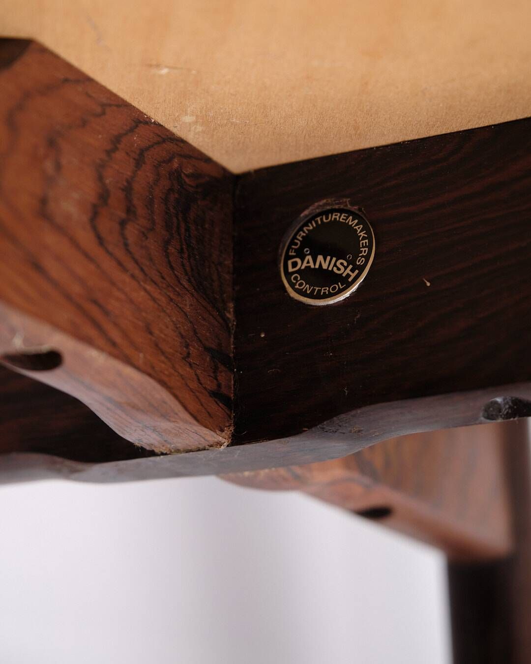 Secretary - Hand polished birch & intarsia - 2 drawers - 1840s