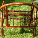 Armchair bamboo and rattan of the 1980