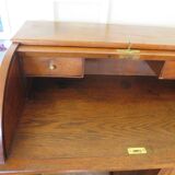 Retro-Desk / counter-American cylinder-mesh oak-1920s/40s