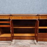 English sideboard from the Napoleon III period in blond mahogany circa 1850