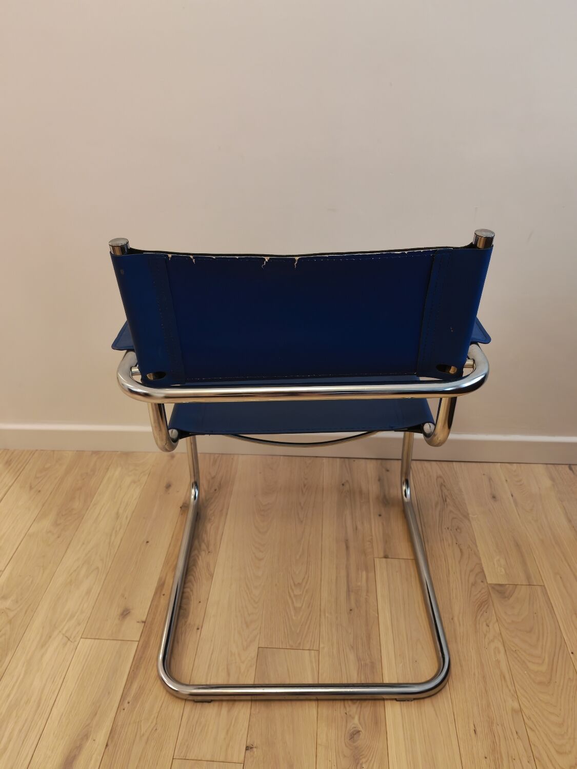 Breuer B34 blue armchair