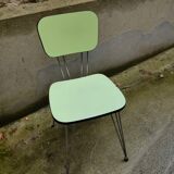 Ensemble table - Chaise - Tabouret formica Vintage