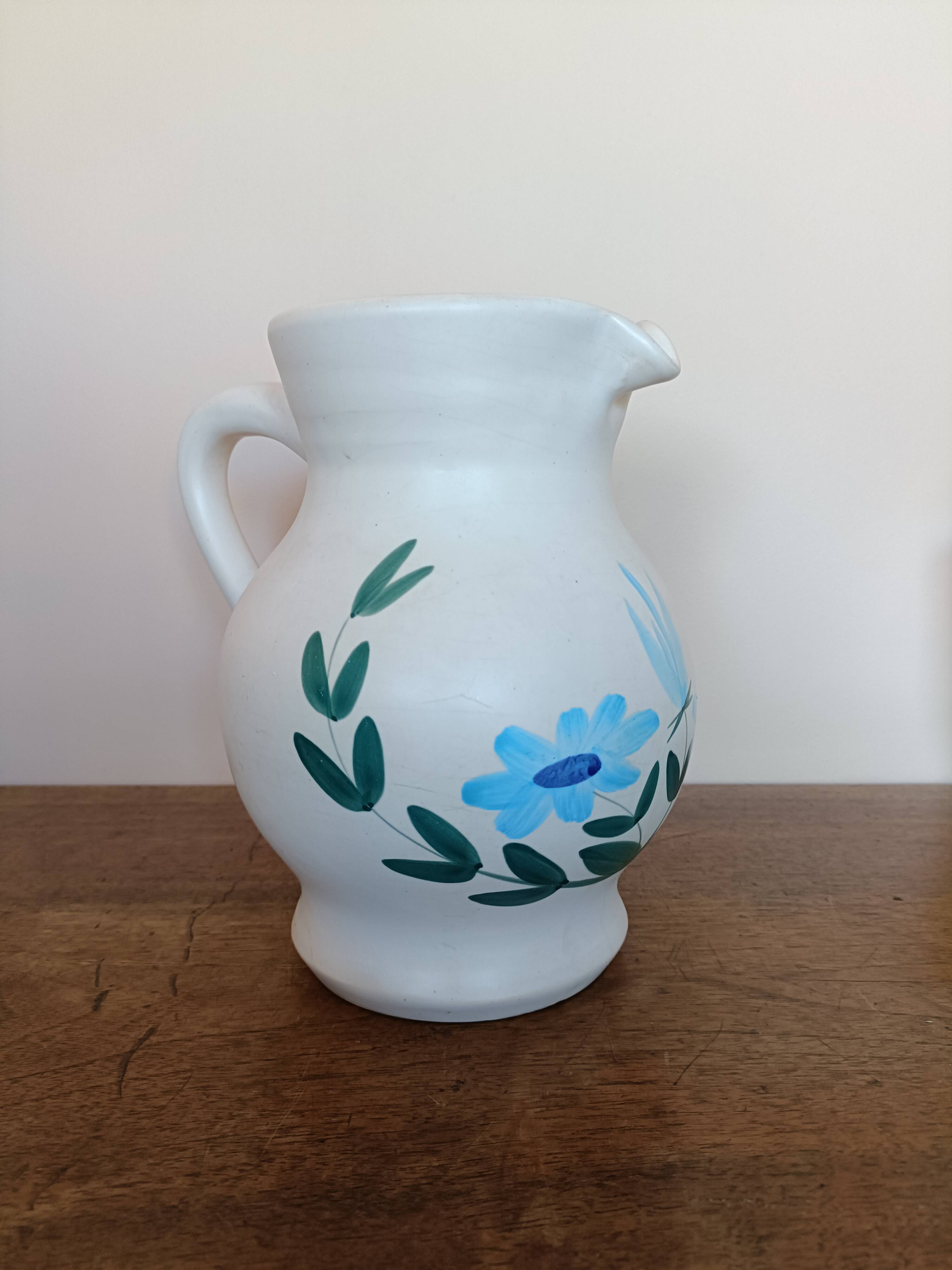 Ceramic pitcher Poteries du Marais