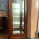 Louis XVI style cherry wood display case