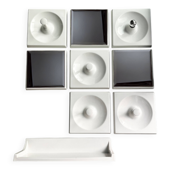 9-piece ‘Quadro’ Wall Wardrobe Set by Schönbuch