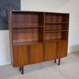 Rosewood Standing Bookcase/Bar Cabinet From Viby Møbelfabrik