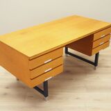 Ash desk, Danish design, 1970s, manufacturer: Eigil Petersens Møbelfabrik