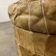 Patchwork leather storage pouf by De Sede, 1970s.