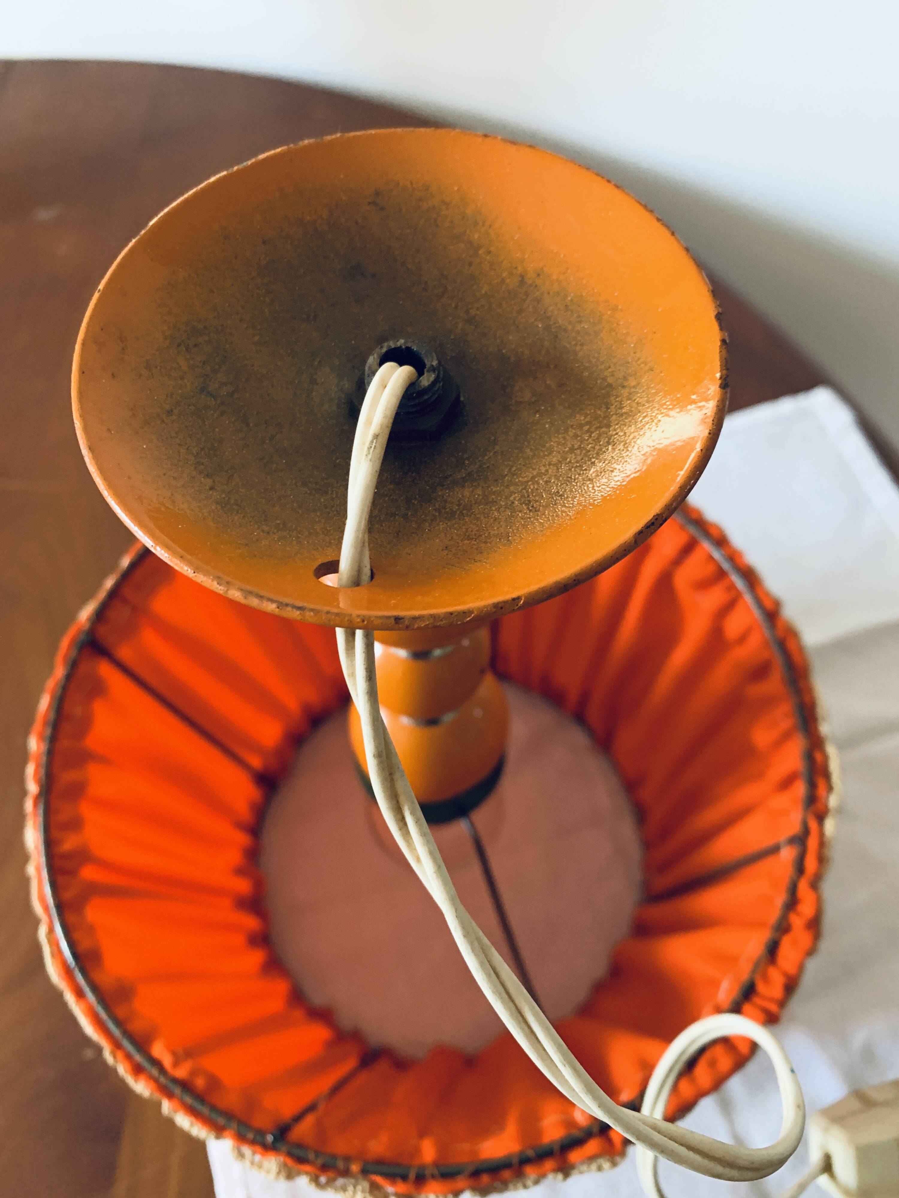 Vintage metal bedside lamp