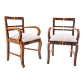 Fauteuils Art Déco, Pologne, années 1930. Après rénovation.