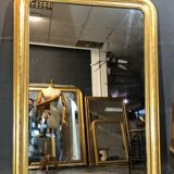 Old mirror 133x100cm gilded with gold leaf