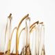 Gilt and crystal glass teardrop sconce by Christoph Palme