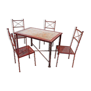 Ensemble table et chaises - jardin