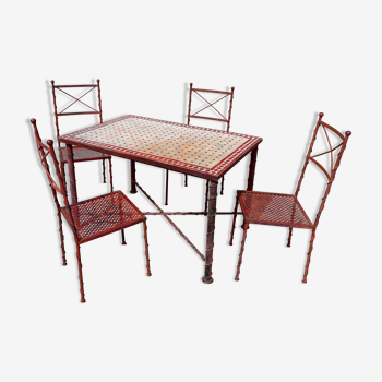 Garden table and chairs set