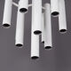 Space age ceiling lamp in white metal by temde, 1970s